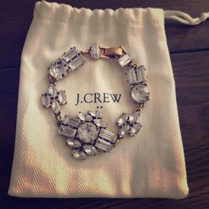 Crystal j.crew statement bracelet
